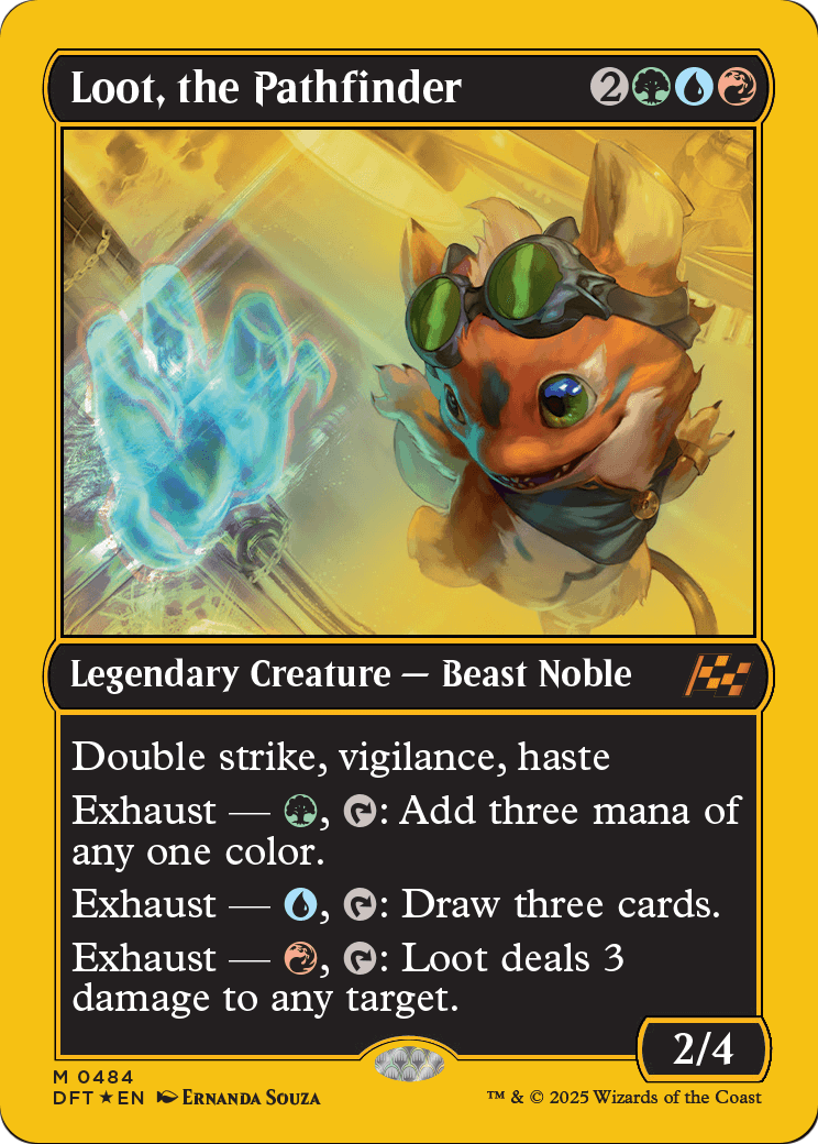 Loot, the Pathfinder (First-Place Foil) (DFT-484) - Aetherdrift Foil