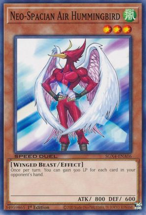 Neo-Spacian Air Hummingbird (SGX4-ENA06) - Speed Duel GX: Midterm Destruction 1st Edition