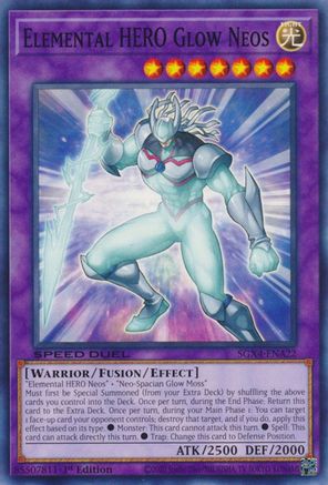 Elemental HERO Glow Neos (SGX4-ENA22) - Speed Duel GX: Midterm Destruction 1st Edition