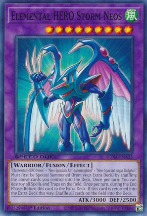 Elemental HERO Storm Neos (SGX4-ENA25) - Speed Duel GX: Midterm Destruction 1st Edition