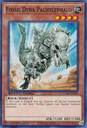 Fossil Dyna Pachycephalo (SGX4-END02) - Speed Duel GX: Midterm Destruction 1st Edition