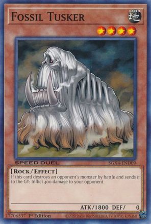 Fossil Tusker (SGX4-END09) - Speed Duel GX: Midterm Destruction 1st Edition