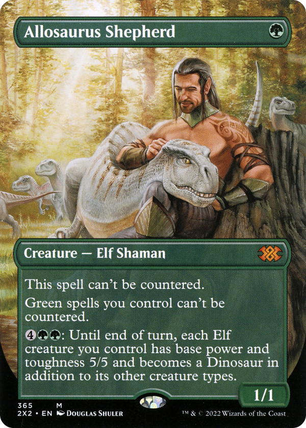 Allosaurus Shepherd (Borderless) (2X2-365) - Double Masters 2022 Foil