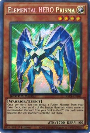 Elemental HERO Prisma (Secret Rare) (SGX4-ENE03) - Speed Duel GX: Midterm Destruction 1st Edition