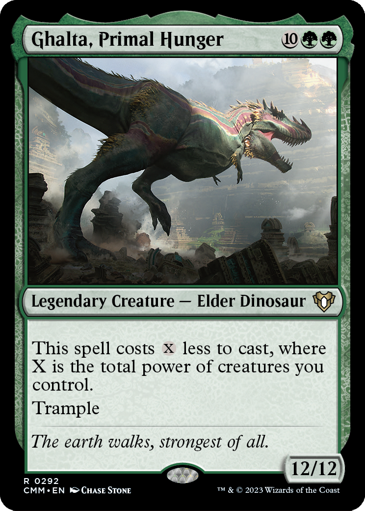 Ghalta, Primal Hunger (CMM-292) - Commander Masters Foil