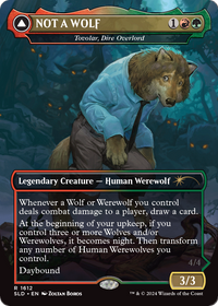 NOT A WOLF - Tovolar, Dire Overlord (SLD-1612) - Secret Lair Drop (Borderless) Foil