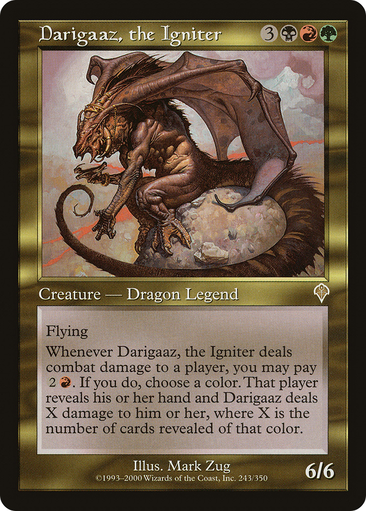 Darigaaz, the Igniter (INV-243) - Invasion Foil
