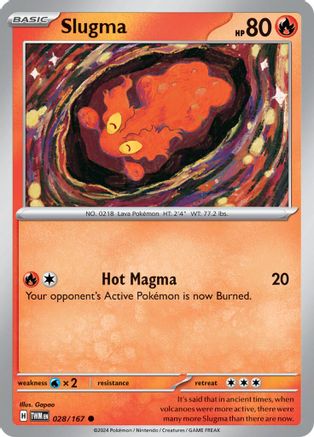 Slugma 028  - Reverse Holofoil SV06 Twilight Masquerade - Common