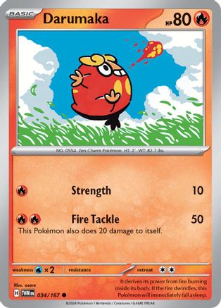 Darumaka 034  - Reverse Holofoil SV06 Twilight Masquerade - Common