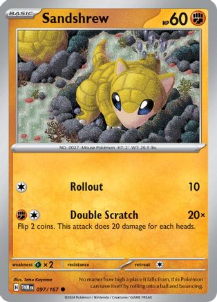 Sandshrew 097  SV06 Twilight Masquerade - Common