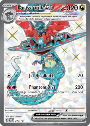 Dragapult ex 200/167  - Holofoil SV06 Twilight Masquerade - Ultra Rare