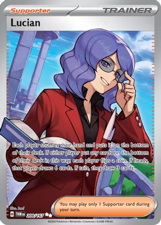 Lucian 208/167  - Holofoil SV06 Twilight Masquerade - Ultra Rare