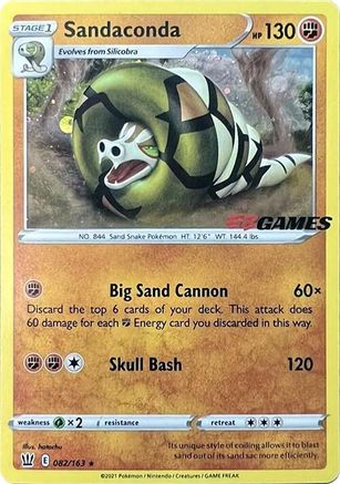 Sandaconda (EB Games Exclusive) 082/163  - Holofoil Miscellaneous Cards & Products - Promo