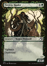 Tireless Hauler (Showcase) (MID-305) - Innistrad: Midnight Hunt: (Showcase, Double Faced Transform) Foil
