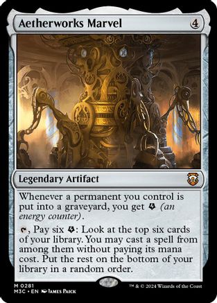 Aetherworks Marvel (Ripple Foil) (M3C-281) - Modern Horizons 3 Commander Foil