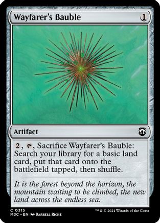 Wayfarer's Bauble (Ripple Foil) (M3C-315) - Modern Horizons 3 Commander Foil