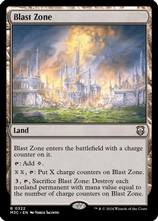 Blast Zone (Ripple Foil) (M3C-322) - Modern Horizons 3 Commander Foil