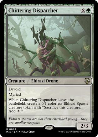 Chittering Dispatcher (Ripple Foil) (M3C-063) - Modern Horizons 3 Commander Foil