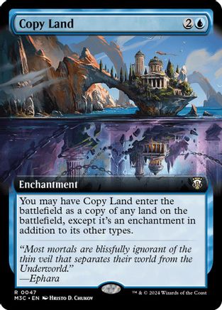 Copy Land (Extended Art) (Ripple Foil) (M3C-047) - Modern Horizons 3 Commander Foil
