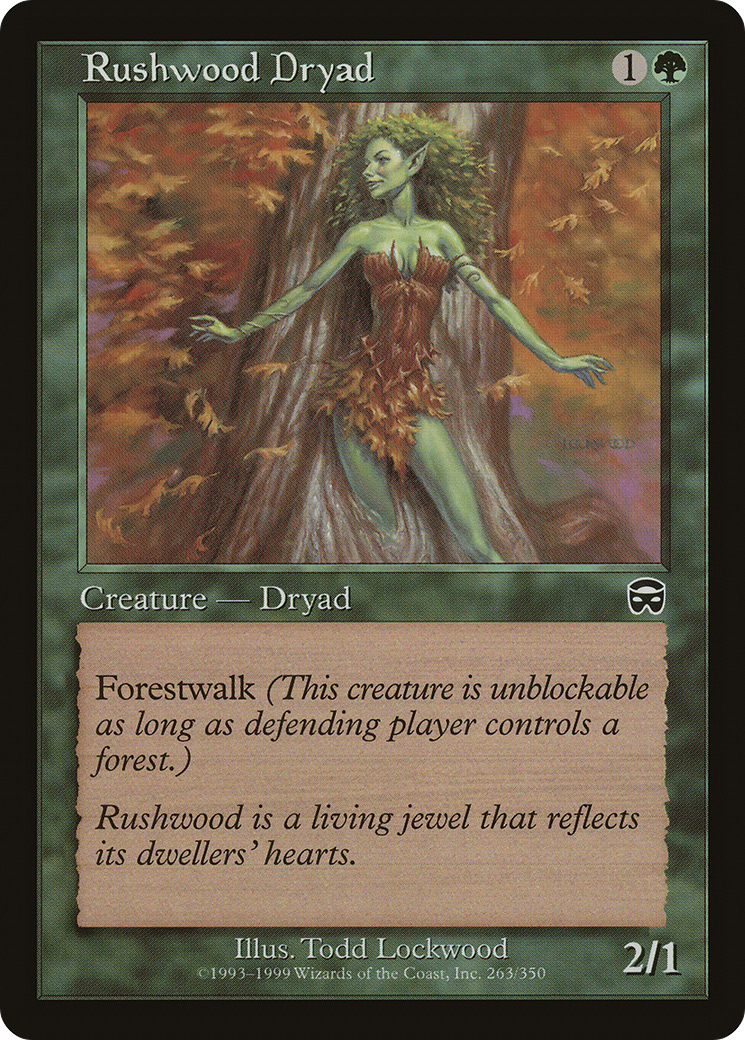 Rushwood Dryad (MMQ-263) - Mercadian Masques