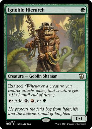 Ignoble Hierarch (Ripple Foil) (M3C-234) - Modern Horizons 3 Commander Foil