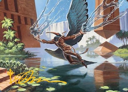 Nadu, Winged Wisdom Art Card (Gold-Stamped Signature) (ASMH3-014) - Art Series: Modern Horizons 3