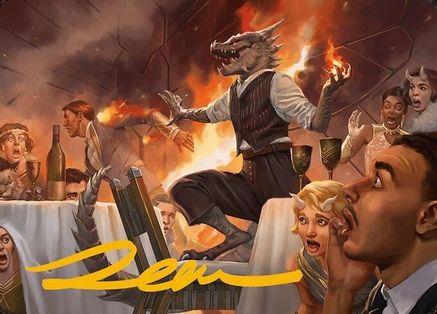 Party Thrasher Art Card (Gold-Stamped Signature) (ASMH3-006) - Art Series: Modern Horizons 3