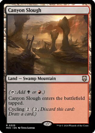 Canyon Slough (Ripple Foil) (M3C-325) - Modern Horizons 3 Commander Foil