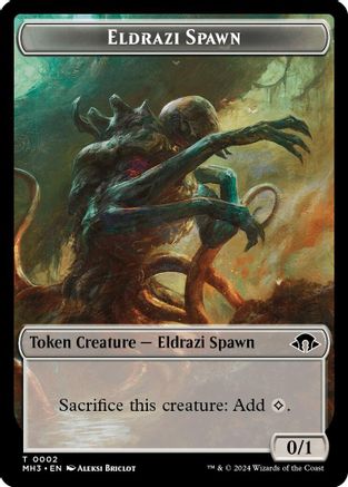 Eldrazi Spawn // Angel Double-Sided Token (MH3-2 // 3) - Modern Horizons 3 Foil