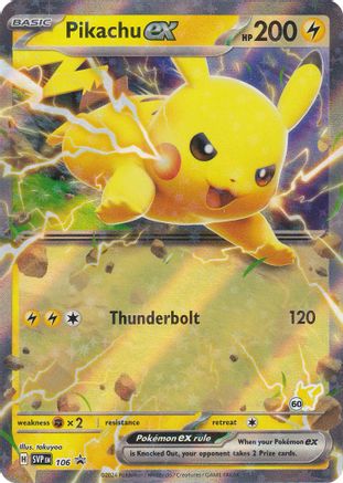 Pikachu ex (Pikachu 60) 106  - Holofoil Battle Academy 2024 - Holo Rare