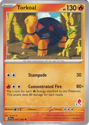 Torkoal - Armarouge 4  Battle Academy 2024 - Uncommon