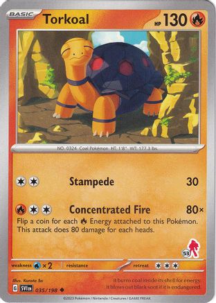 Torkoal - Armarouge 53  Battle Academy 2024 - Uncommon