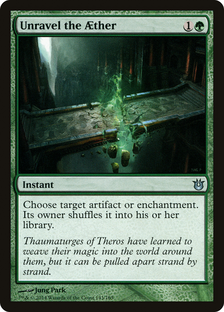 Unravel the Aether (BNG-143) - Born of the Gods Foil