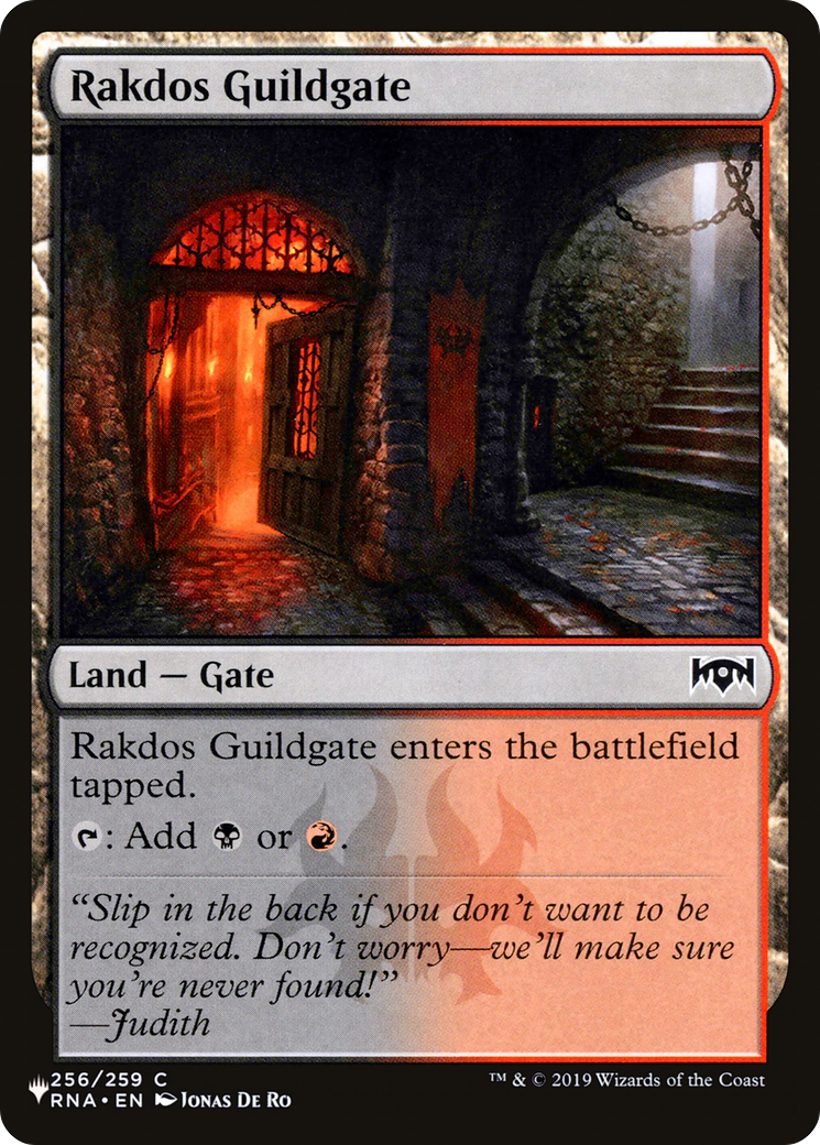 Rakdos Guildgate (256) (LIST-256/259) - The List Reprints