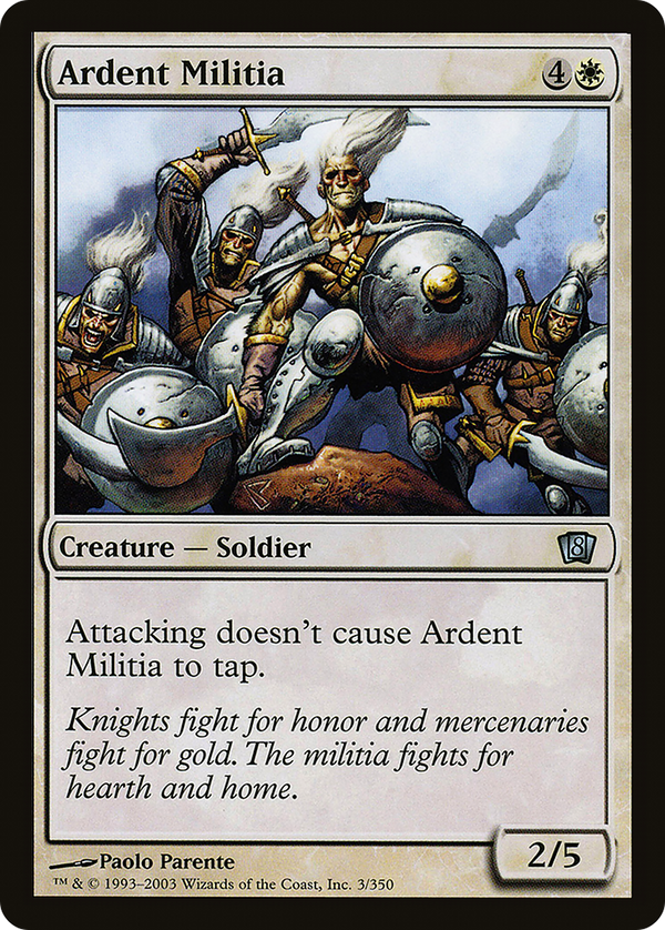 Ardent Militia (8ED-003) - 8th Edition
