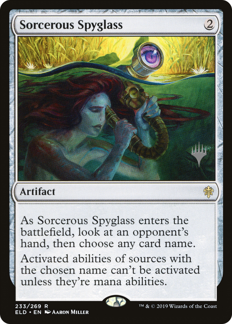 Sorcerous Spyglass (PPELD-233) - Throne of Eldraine Promos Foil