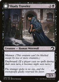 Shady Traveler (MID-120) - Innistrad: Midnight Hunt: (Double Faced Transform)