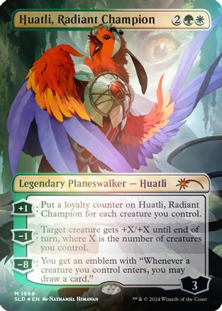 Huatli, Radiant Champion (Rainbow Foil) (SLD-1699) - Secret Lair Drop Series Foil