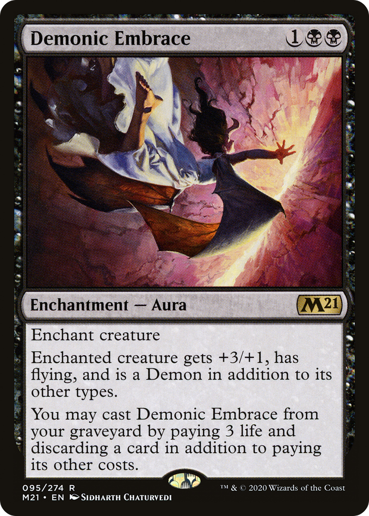 Demonic Embrace (M21-095) - Core Set 2021 Foil