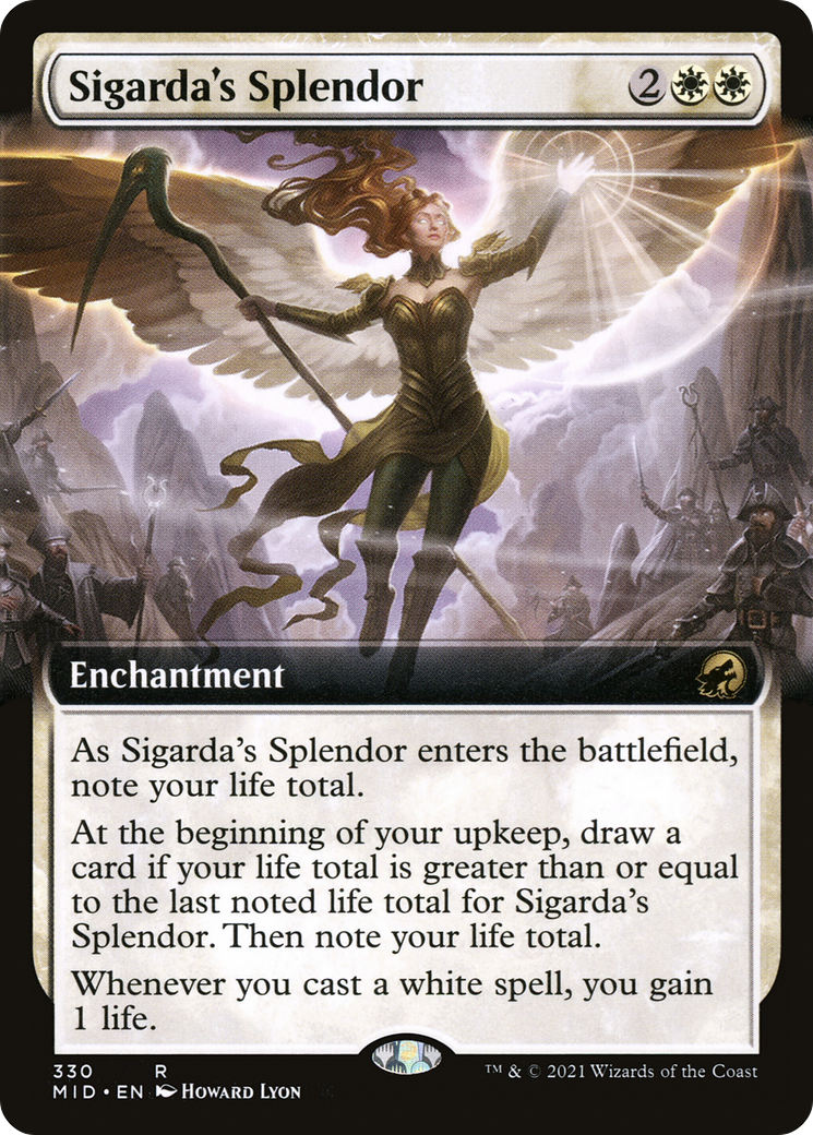 Sigarda's Splendor (Extended Art) (MID-330) - Innistrad: Midnight Hunt: (Extended Art)