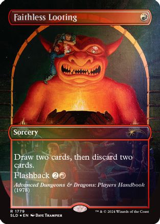 Faithless Looting (Rainbow Foil) (SLD-1779) - Secret Lair Drop Series Foil
