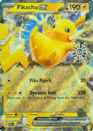 Pikachu ex (Holiday Calendar) 063  - Holofoil Miscellaneous Cards & Products - Double Rare