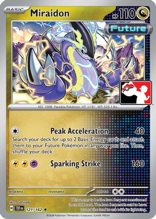 Miraidon 121  Prize Pack Series Cards - Rare