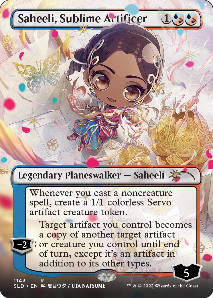 Saheeli, Sublime Artificer (Borderless) (SLD-1143) - Secret Lair Drop