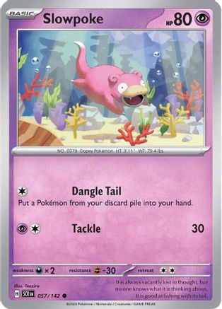 Slowpoke 057  SV07 Stellar Crown - Common