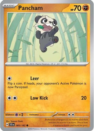 Pancham 085  - Reverse Holofoil SV07 Stellar Crown - Common