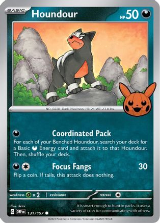 Houndour 131/197  Trick or Trade BOOster Bundle 2024 - Common