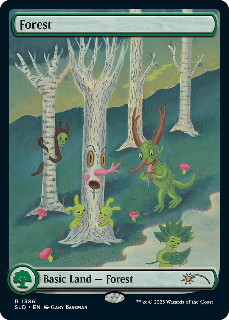 Forest (1386) (SLD-1386) - Secret Lair Drop: (Full Art) Foil