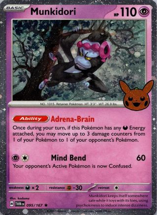 Munkidori (Cosmos Holo) 095  - Holofoil Trick or Trade BOOster Bundle 2024 - Holo Rare