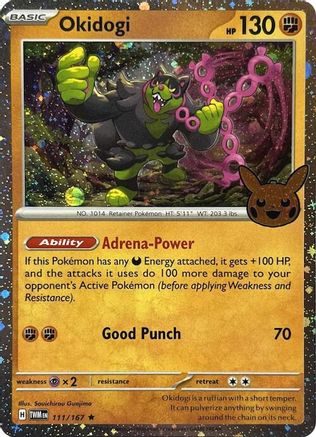 Okidogi (Cosmos Holo) 111  - Holofoil Trick or Trade BOOster Bundle 2024 - Holo Rare